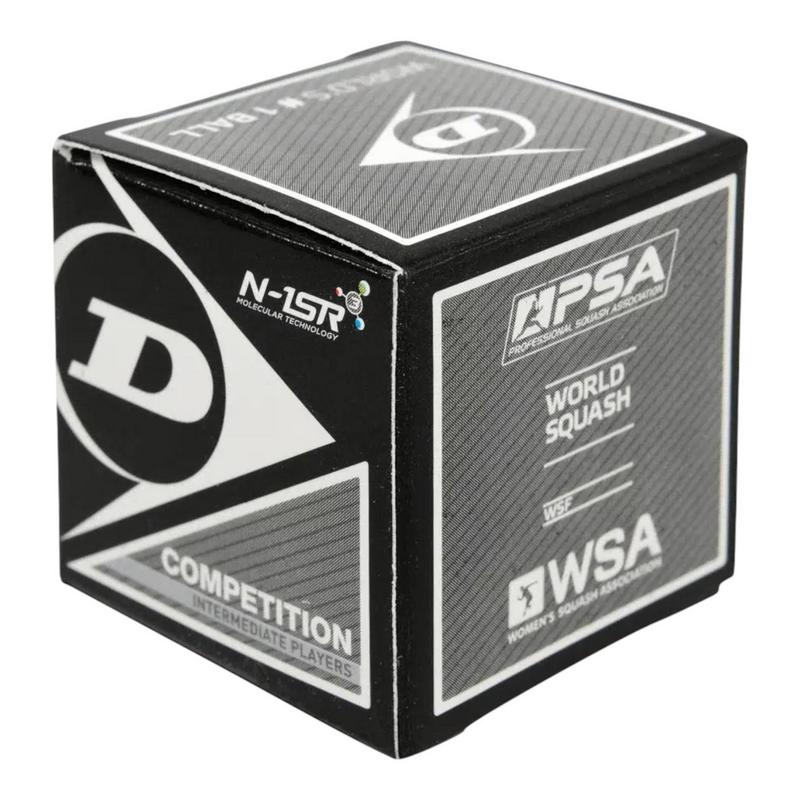 Dunlop Competition Squash Ball - 1 Ball, Single Yellow Dot - main image