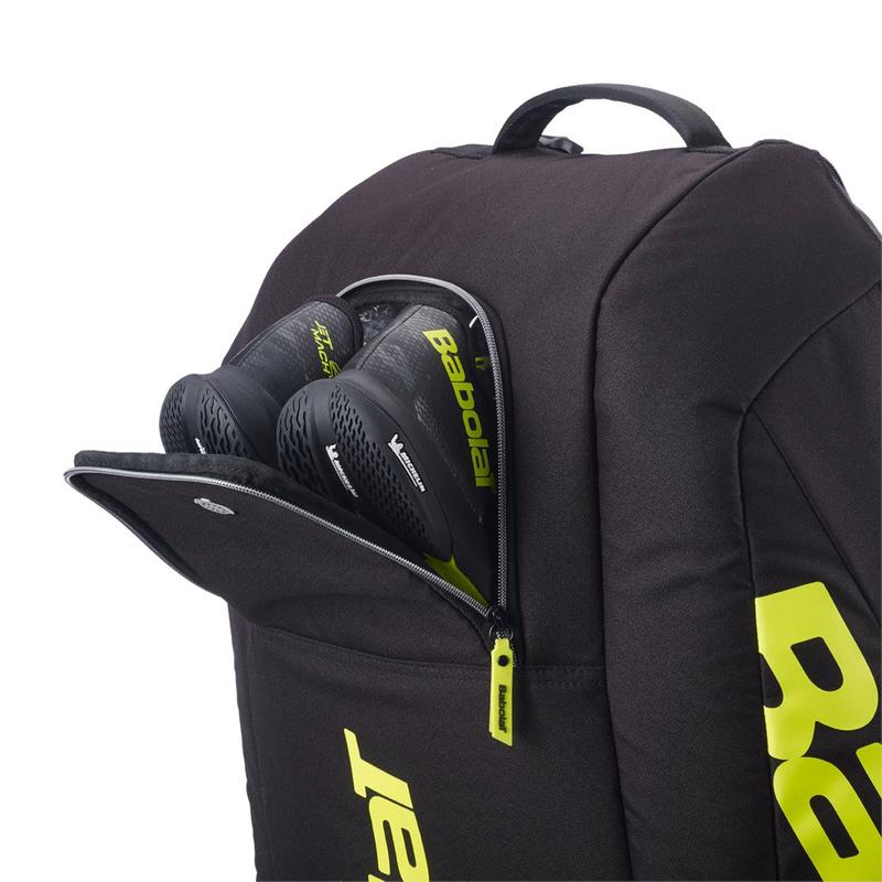 Babolat RH12 Pure Aero 10th GEN 100 Racket Bag - Metallic Grey/ Black/ Fluo Yellow - main image
