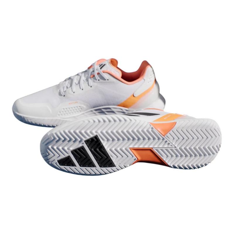 Adidas Defiant Speed 2M Tennis Shoes (White/Orange) - main image
