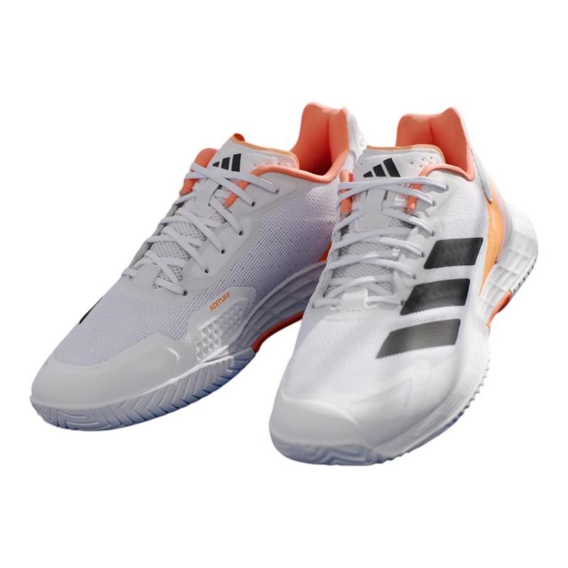 Adidas Defiant Speed 2M Tennis Shoes (White/Orange) - main image