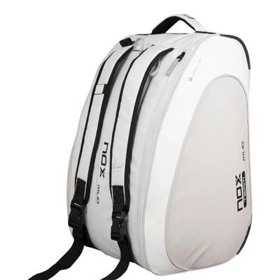 NOX ML10 Team Padel Racket Bag (White/Grey) - thumbnail image 3