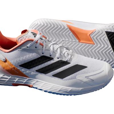 Adidas Defiant Speed 2M Tennis Shoes (White/Orange) - thumbnail image 6