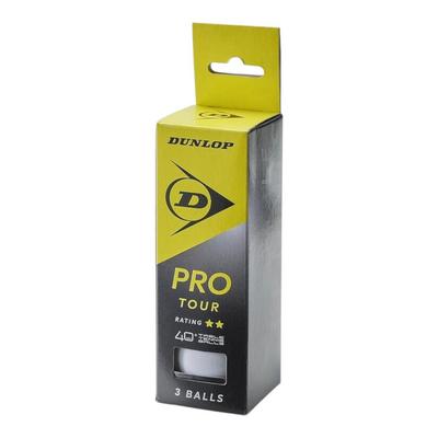 Dunlop Pro Tour Table Tennis Balls - Pack of 3