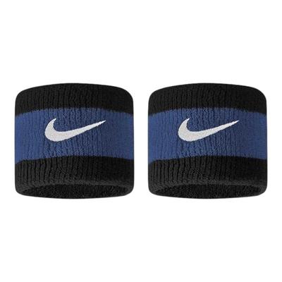 Nike Swoosh Wristbands - Black/Blue/White